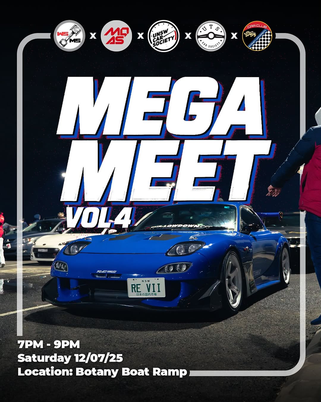 Mega Meet Vol 4 — car meet in Sydney, NSW on Saturday 12 July 2025