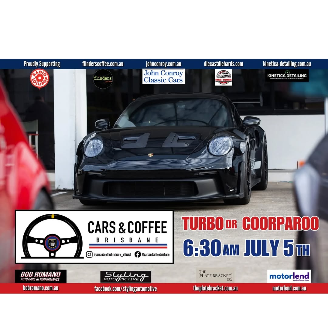 Cars & Coffee Brisbane — car meet in Brisbane, QLD on Saturday 5 July 2025
