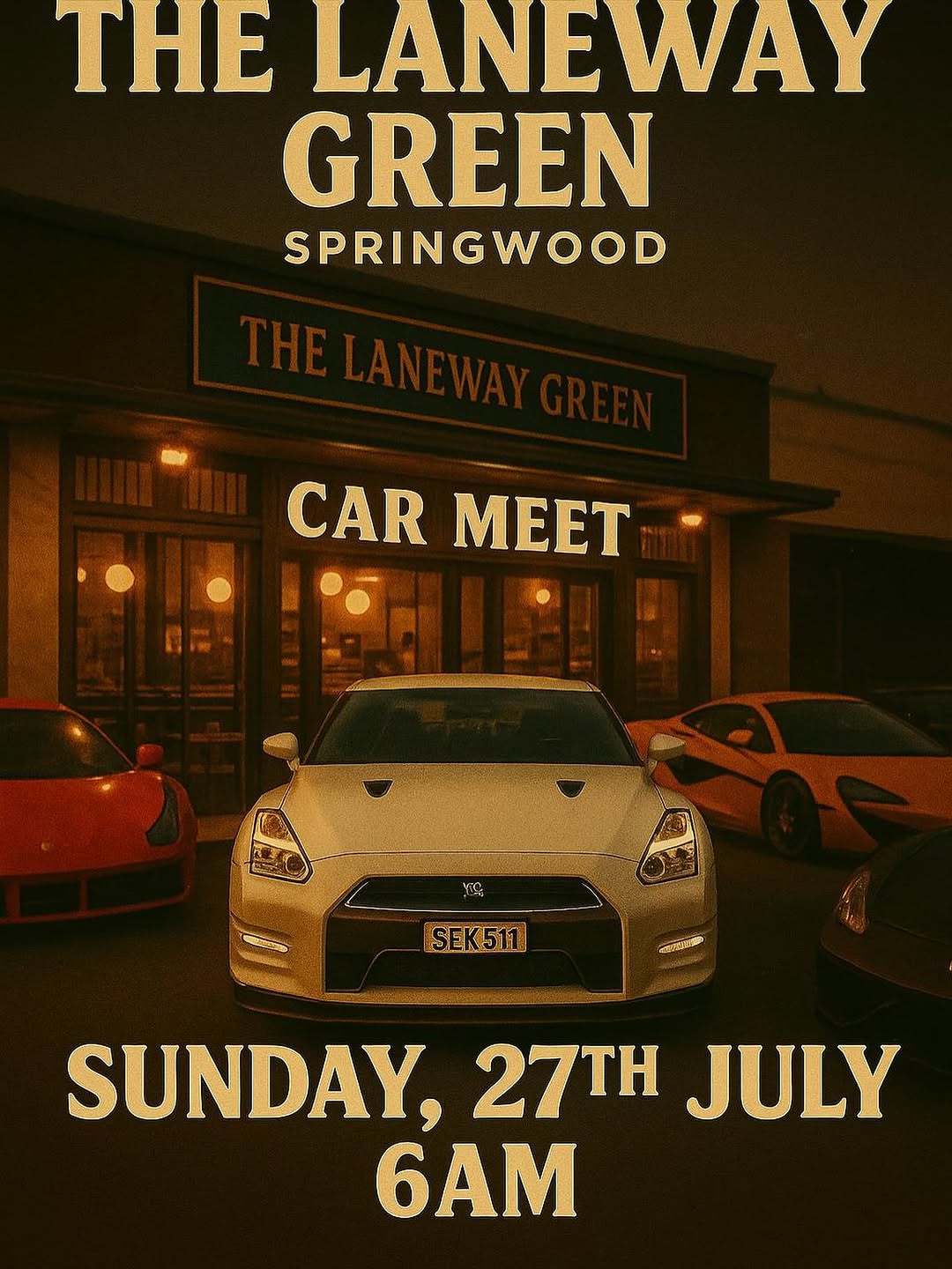 The Laneway Green Car Meet — car meet in Brisbane, QLD on Sunday 27 July 2025