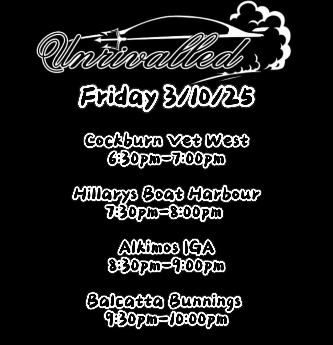Friday Night Cruise — car meet in Perth, WA on Tuesday 2 December 2025