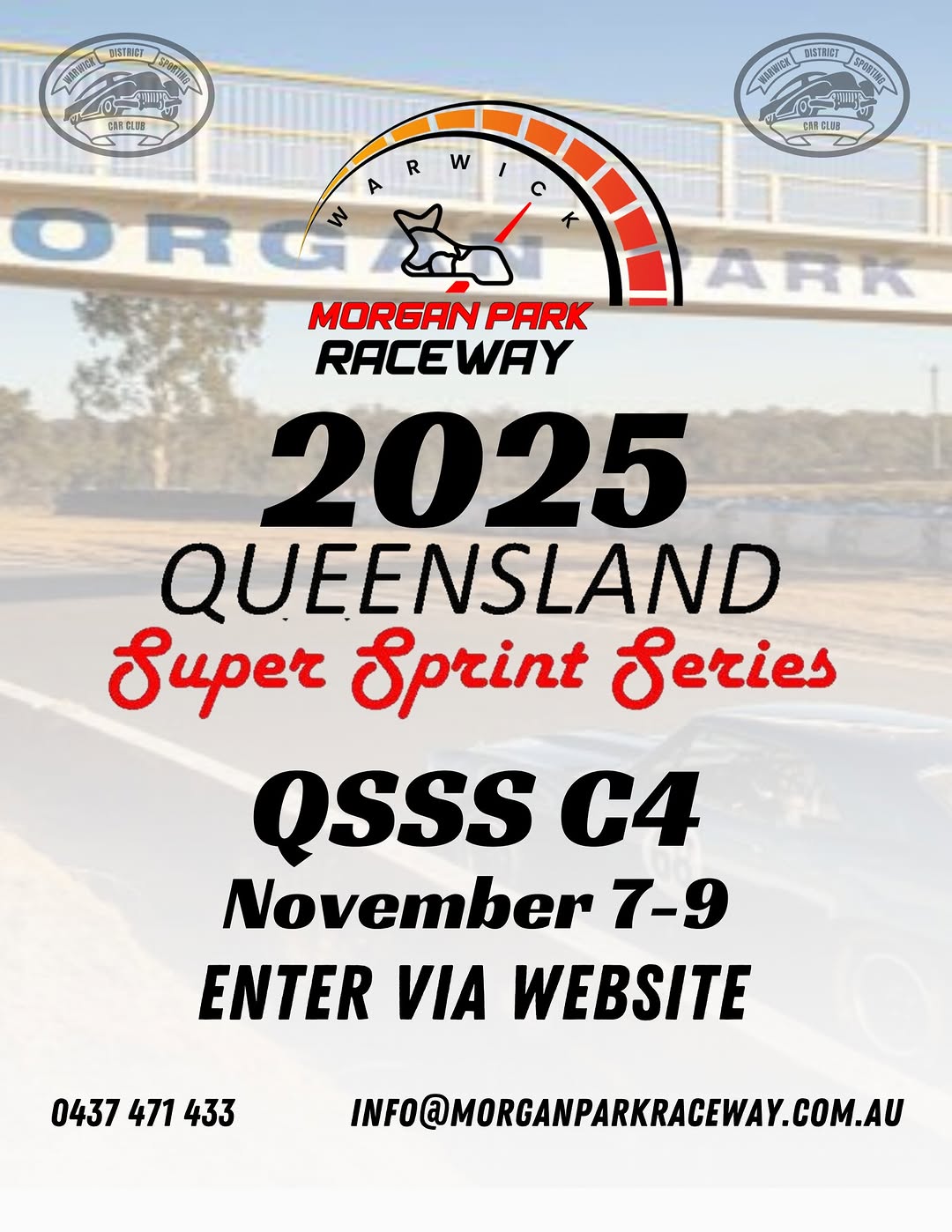 Queensland Super Sprint Series C4 — track day in Toowoomba, QLD on Friday 7 November 2025