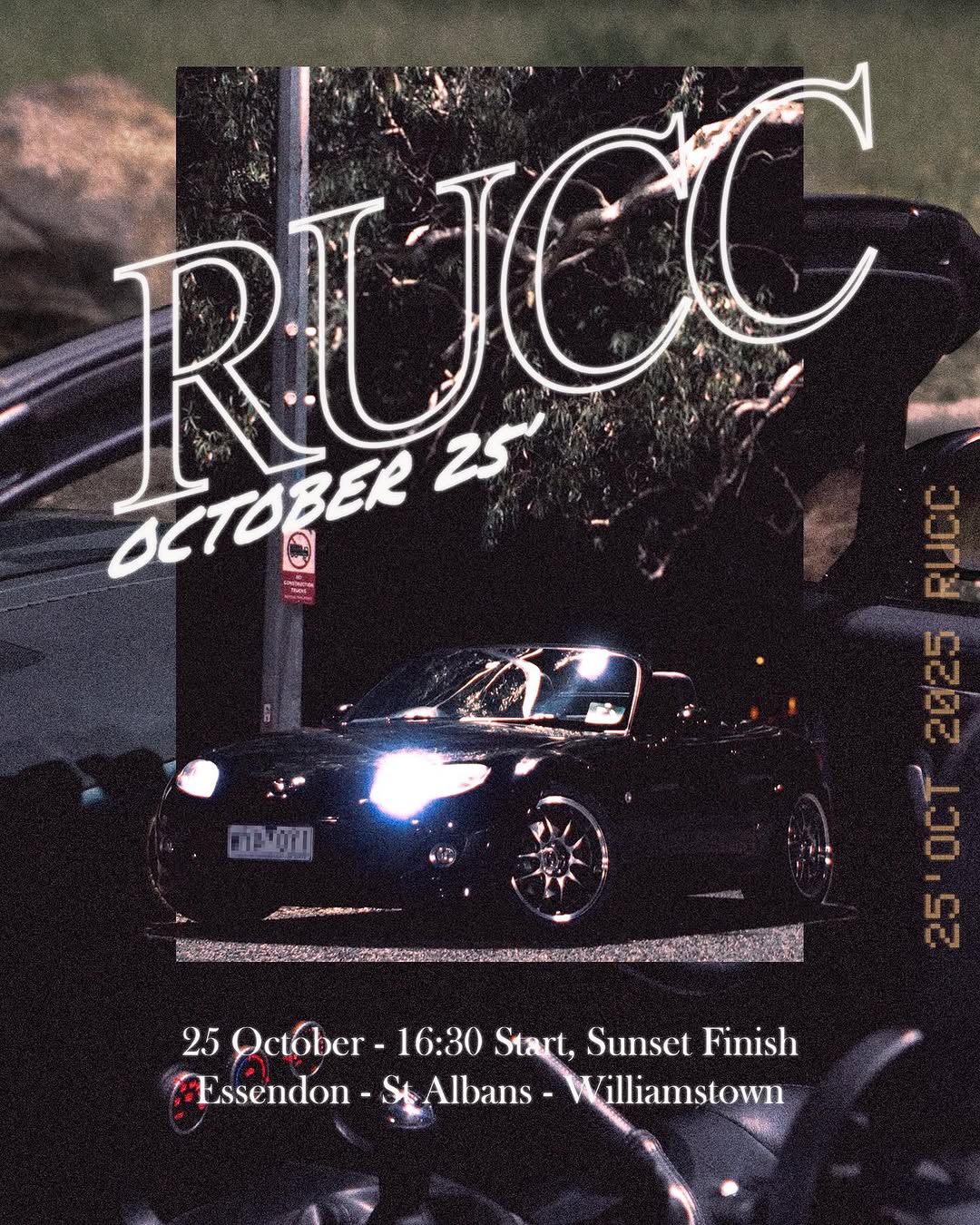 RUCC October 25 Cruise — car meet in Melbourne, VIC on Saturday 25 October 2025