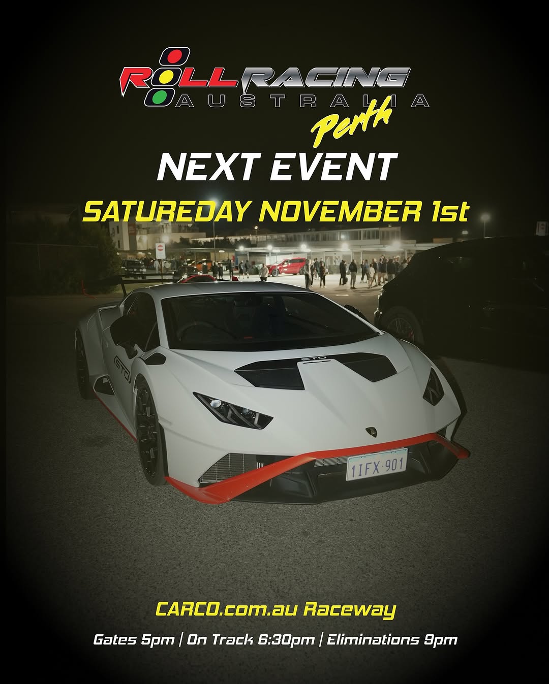 Roll Racing Next Event — spectator event in Perth, WA on Saturday 1 November 2025