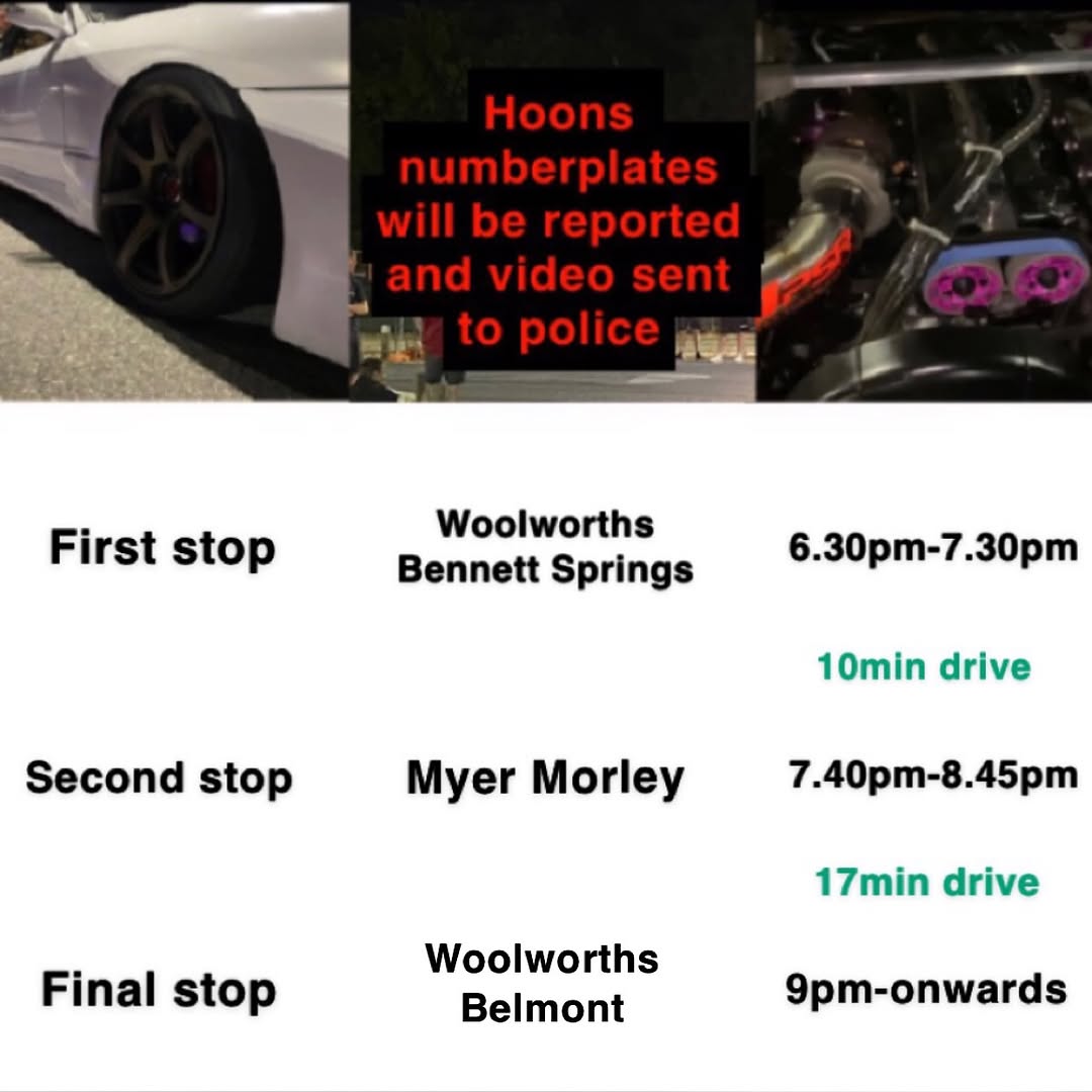 Car meet — car meet in Perth, WA on Monday 27 October 2025