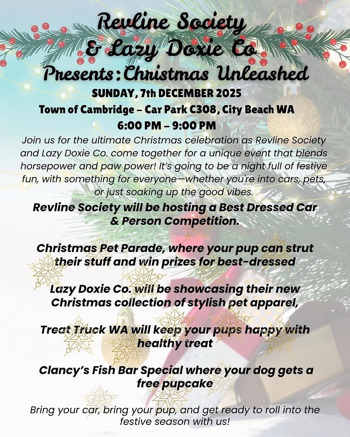 Christmas Unleashed — car meet in Perth, WA on Sunday 7 December 2025