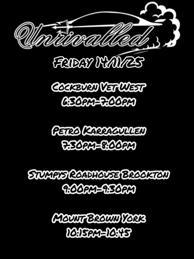 Friday Night Cruise — car meet in Perth, WA on Friday 14 November 2025