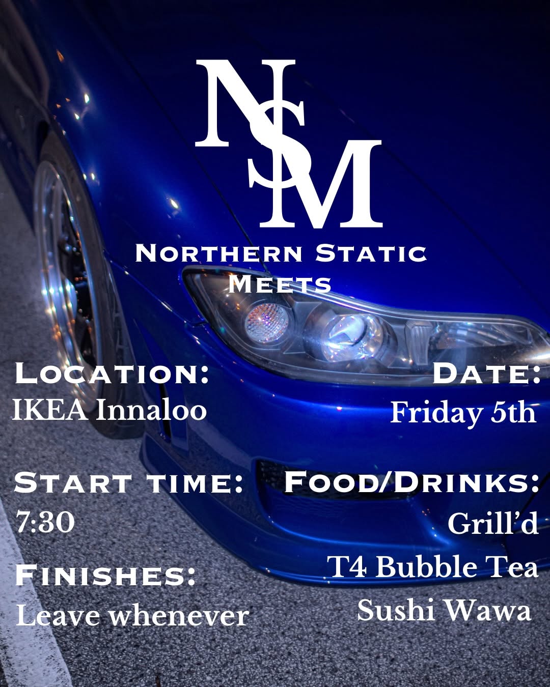 Northern Static Meets — car meet in Perth, WA on Friday 5 December 2025