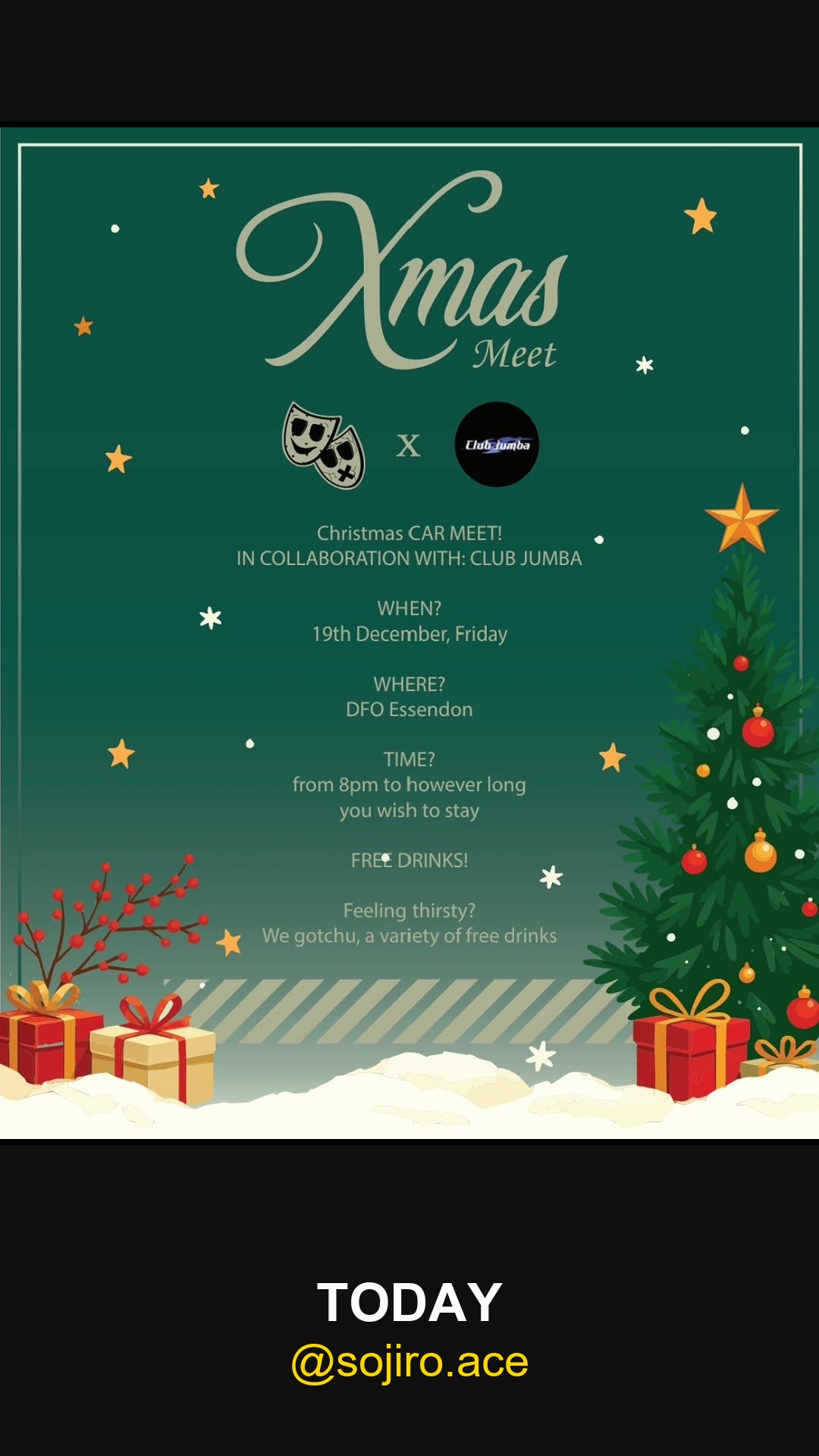 Xmas Meet — car meet in Melbourne, VIC on Friday 19 December 2025
