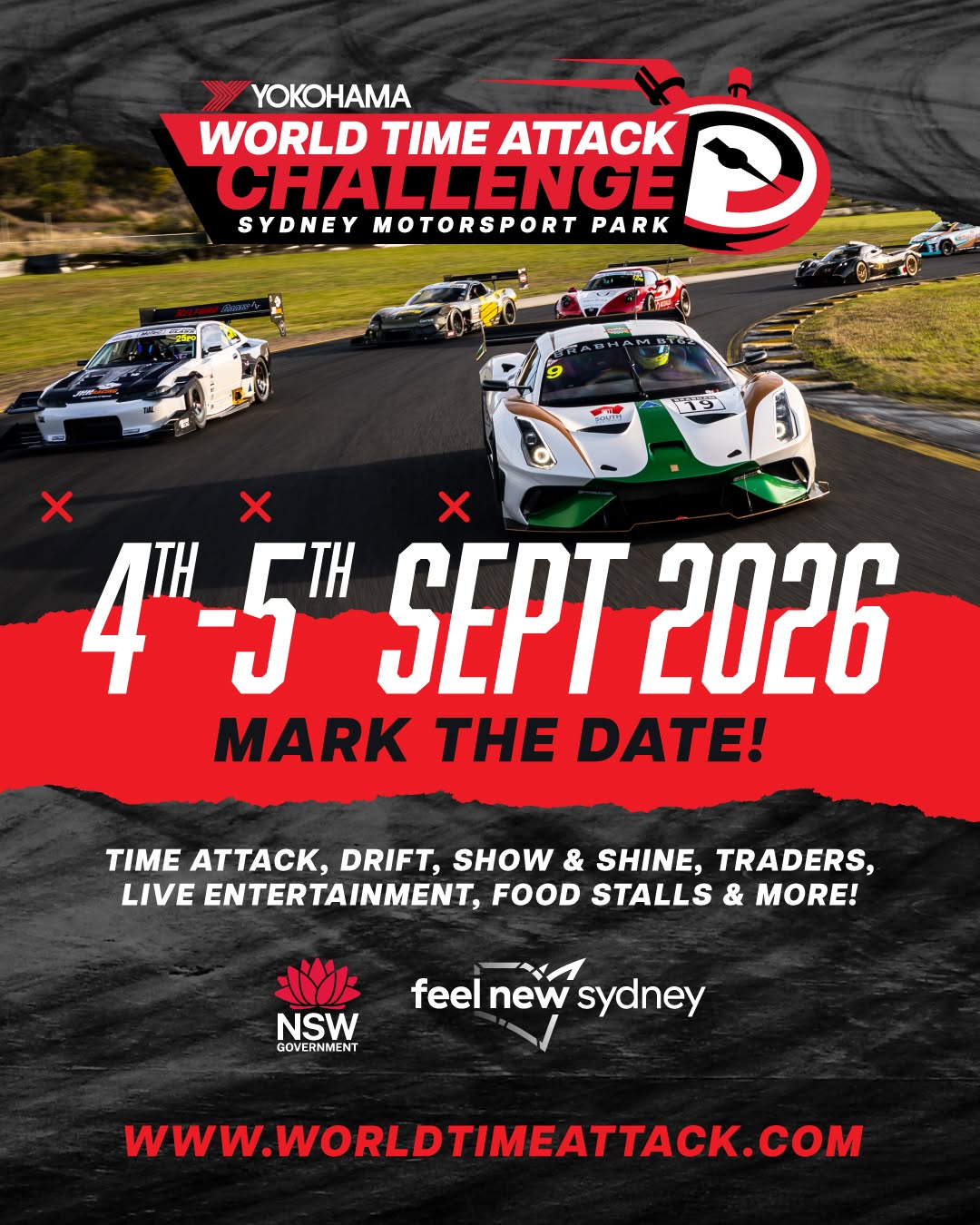 Yokohama World Time Attack Challenge flyer — NSW