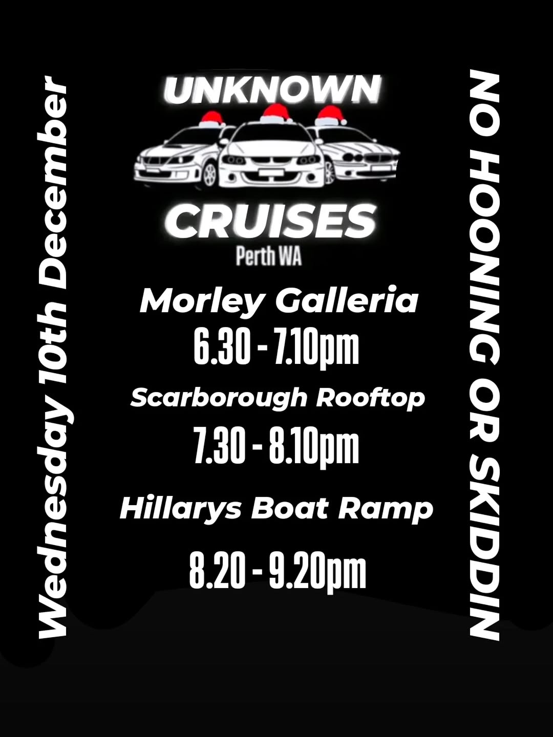 Unknown Cruises Coastal Run — car meet in Perth, WA on Wednesday 10 December 2025