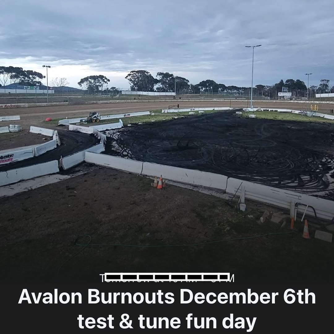 Avalon Burnouts test & tune fun day — track day in Melbourne, VIC on Saturday 6 December 2025