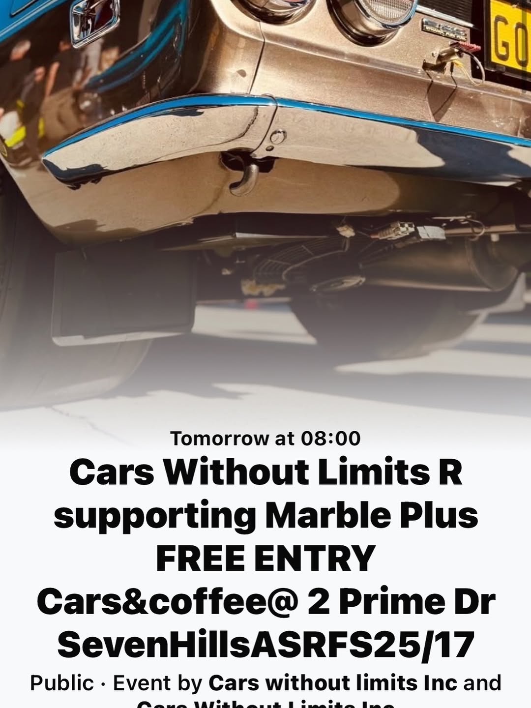 Cars Without Limits R supporting Marble Plus — car meet in Perth, WA on Sunday 7 December 2025