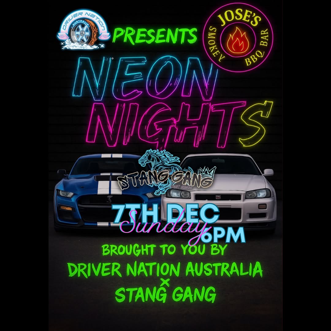 Neon Nights — car meet in Brisbane, QLD on Sunday 7 December 2025