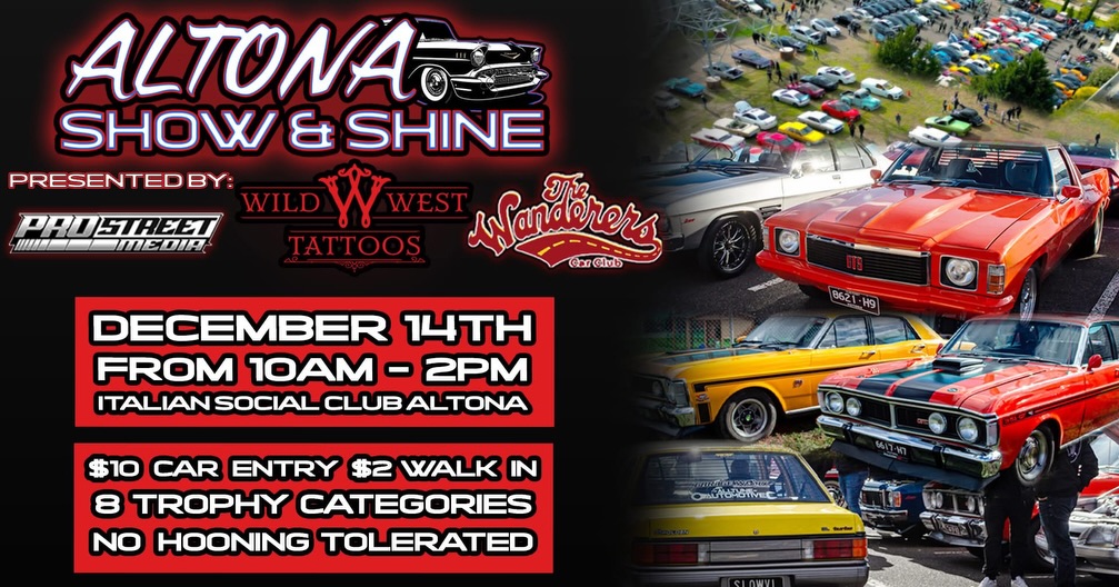 Altona Show & Shine — car meet in Melbourne, VIC on Sunday 14 December 2025