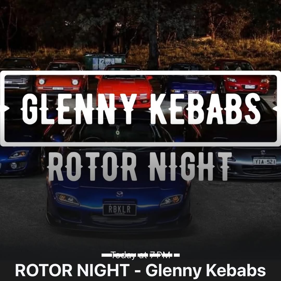 Rotor Night — car meet in Melbourne, VIC on Wednesday 10 December 2025