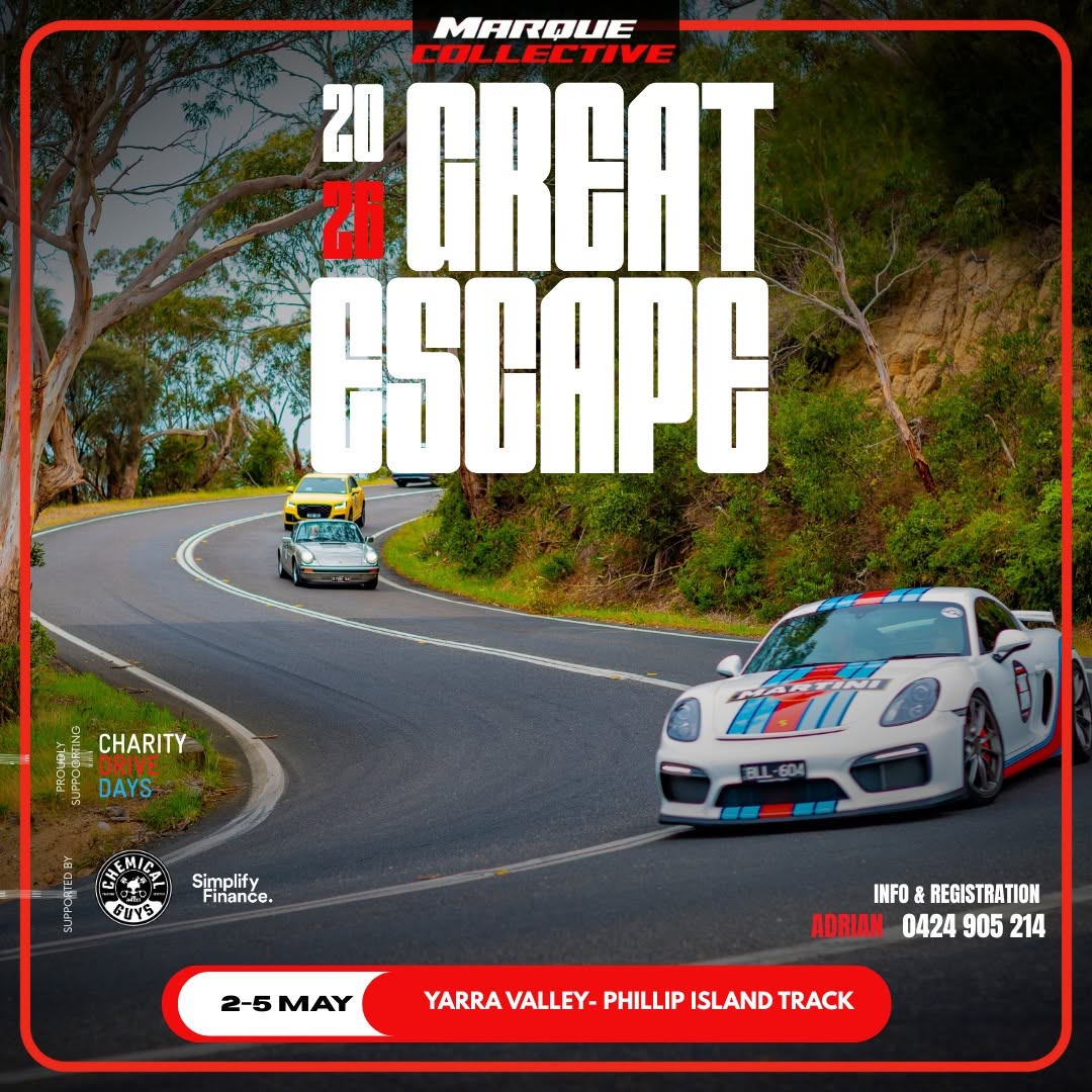 The Great Escape 2026 — Euro/Exotic car meet in Melbourne, VIC on Saturday 2 May 2026