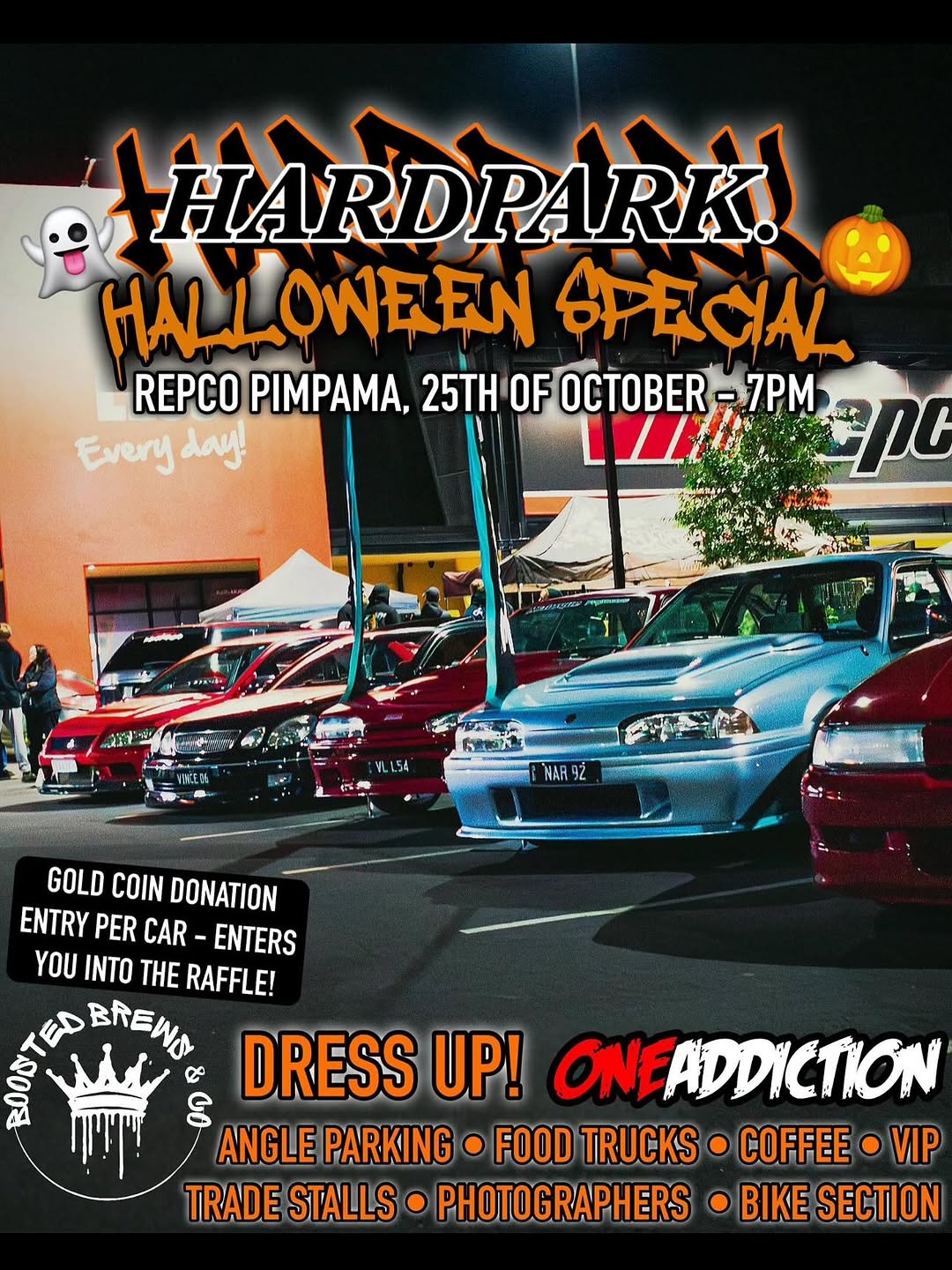 Hardpark Halloween Special — car meet in Gold Coast, QLD on Saturday 25 October 2025