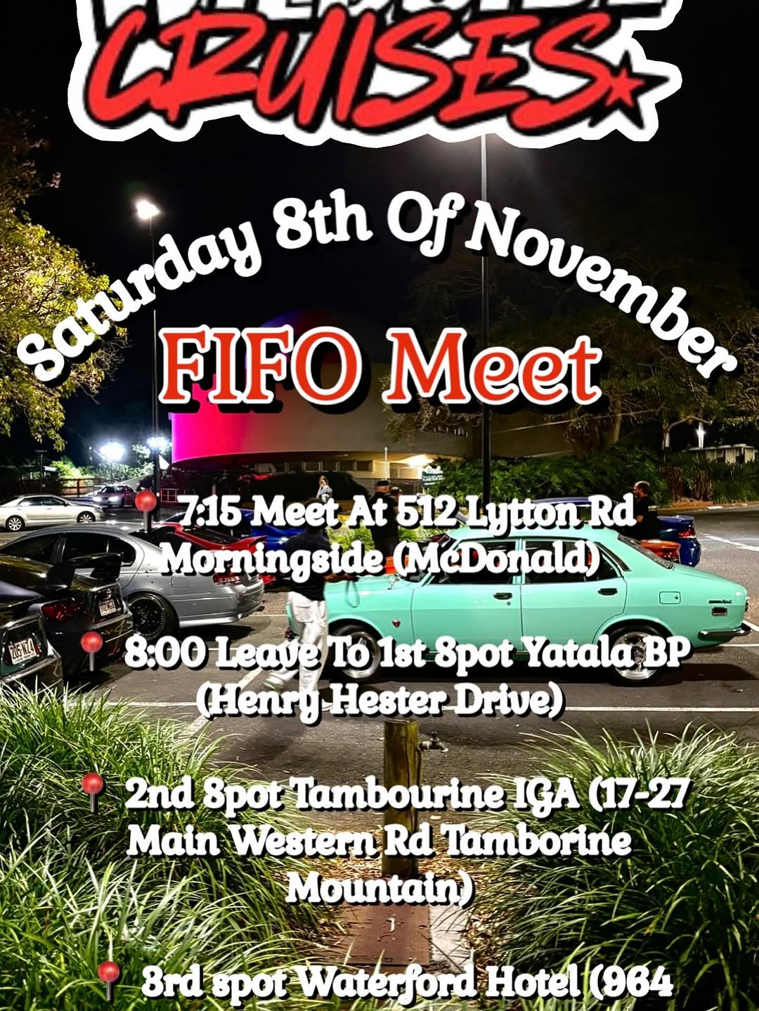 FIFO Meet — car meet in Brisbane, QLD on Saturday 8 November 2025