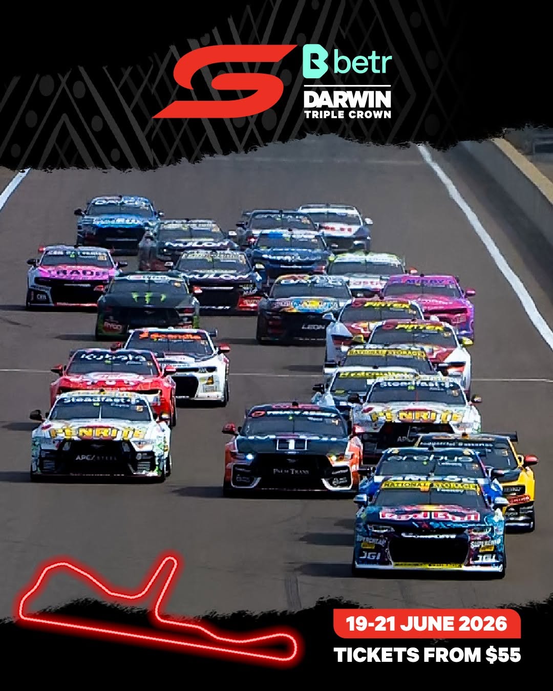 betr Darwin Triple Crown Indigenous Round flyer — NT