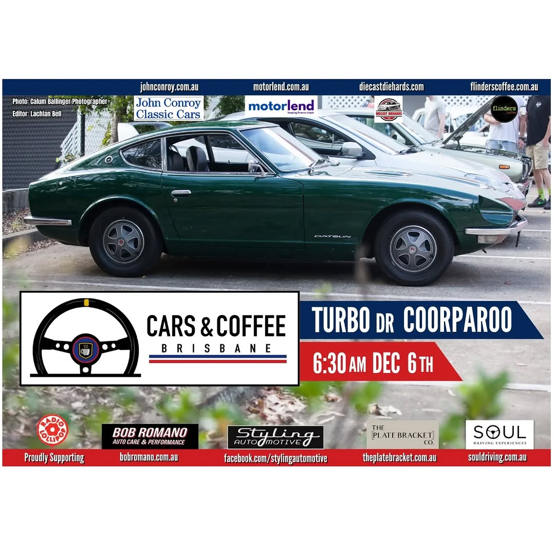 Cars & Coffee Brisbane — car meet in Brisbane, QLD on Saturday 6 December 2025