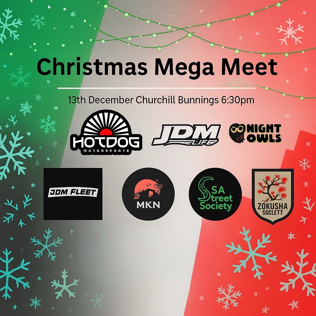 Christmas Mega Meet — car meet in Adelaide, SA on Saturday 13 December 2025