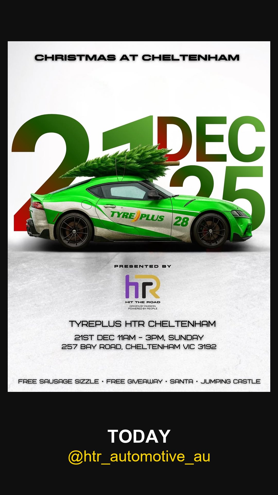 Christmas at Cheltenham — car meet in Melbourne, VIC on Sunday 21 December 2025