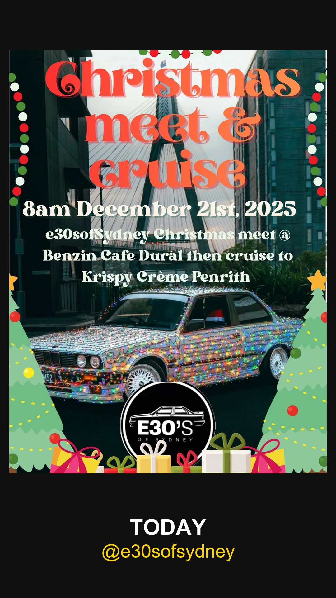 Christmas Meet & Cruise — car meet in Sydney, NSW on Sunday 21 December 2025