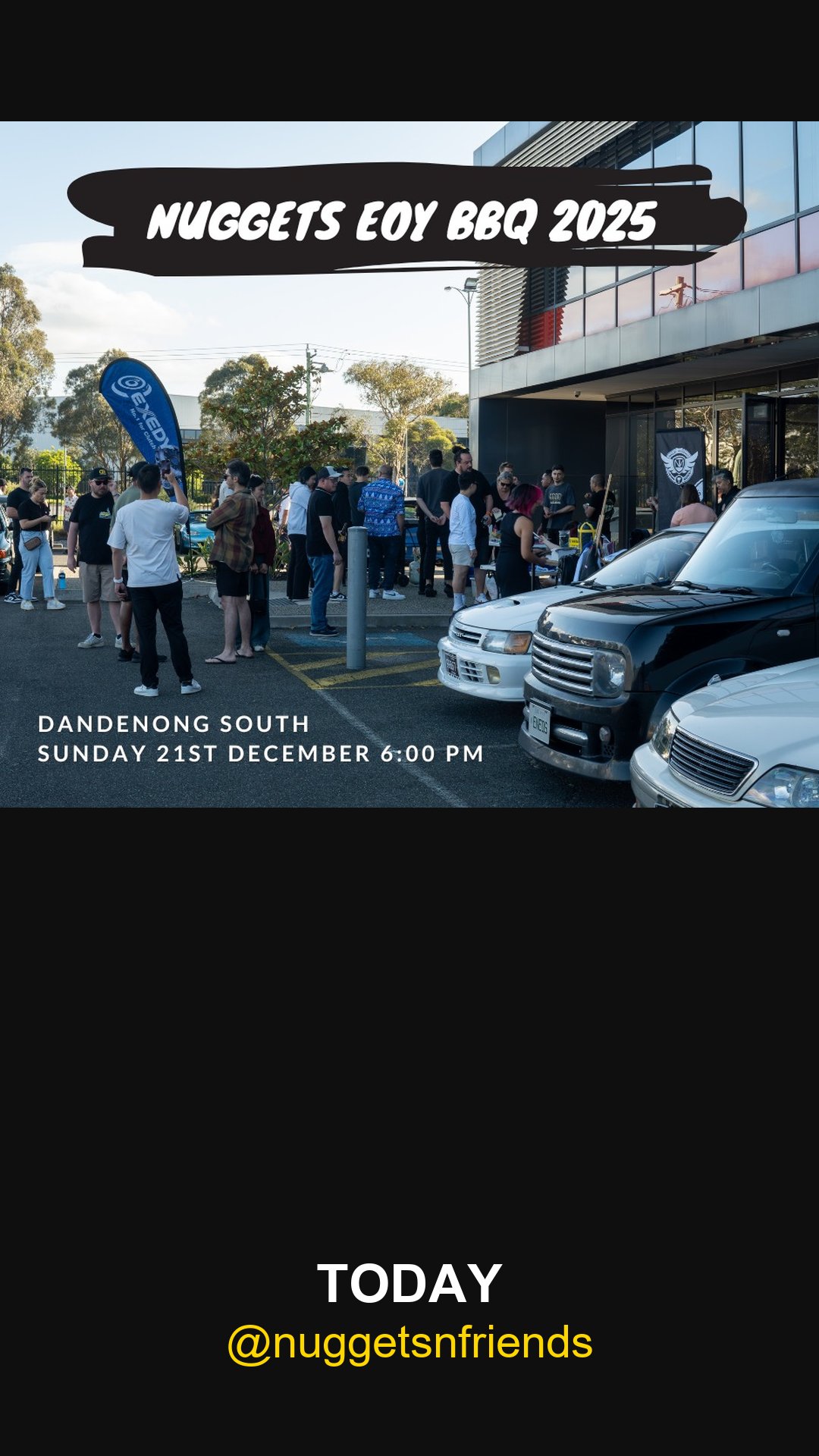 Nuggets EOY BBQ 2025 — car meet in Melbourne, VIC on Sunday 21 December 2025