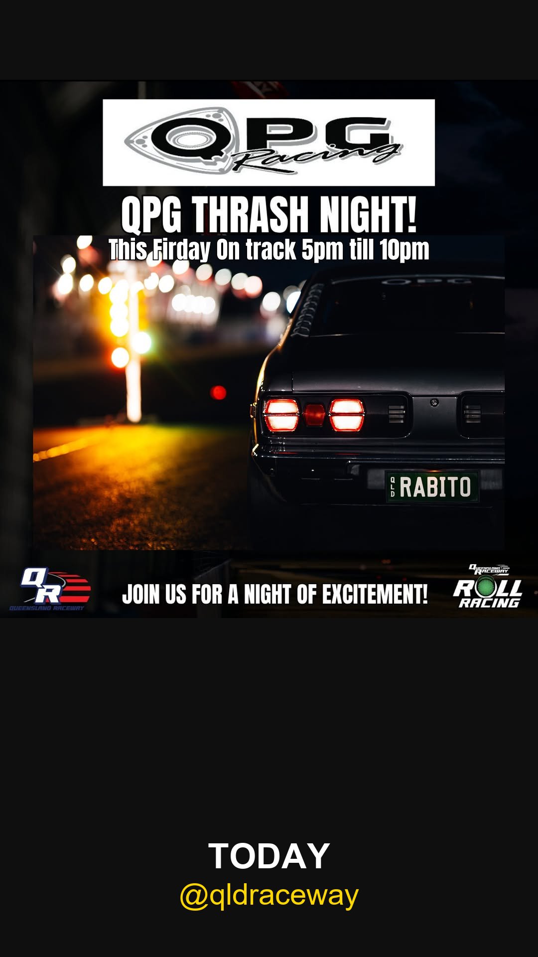 QPG Thrash Night — track day in Brisbane, QLD on Friday 19 December 2025