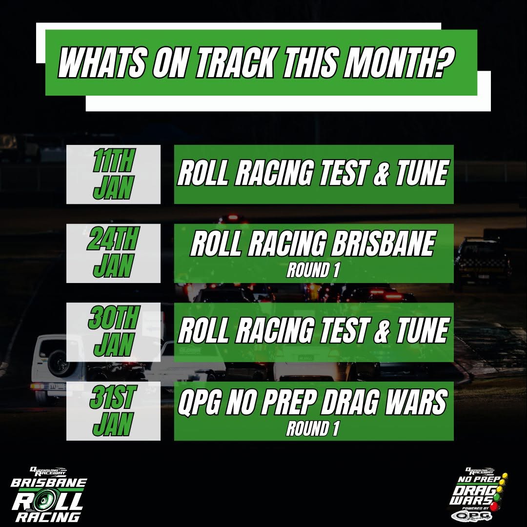 January Track Events — track day in Brisbane, QLD on Sunday 11 January 2026
