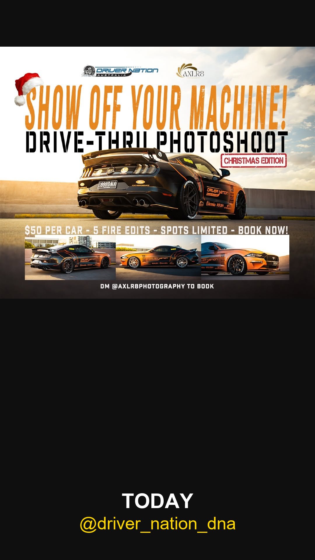 Sunset Xmas Edition Drive-Thru Photoshoot — car meet in Brisbane, QLD on Saturday 20 December 2025
