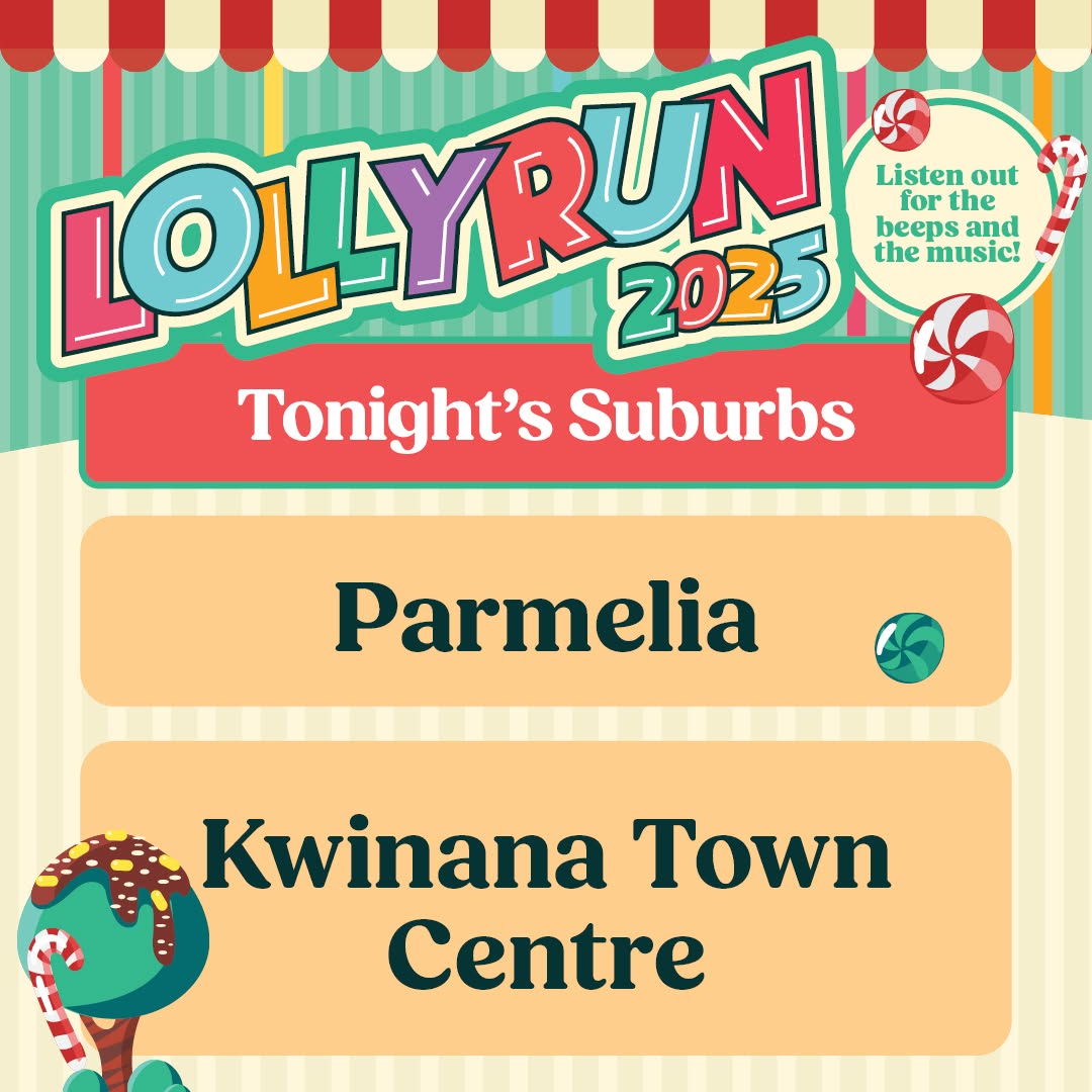 Lolly Run 2025 — car meet in Perth, WA on Sunday 21 December 2025