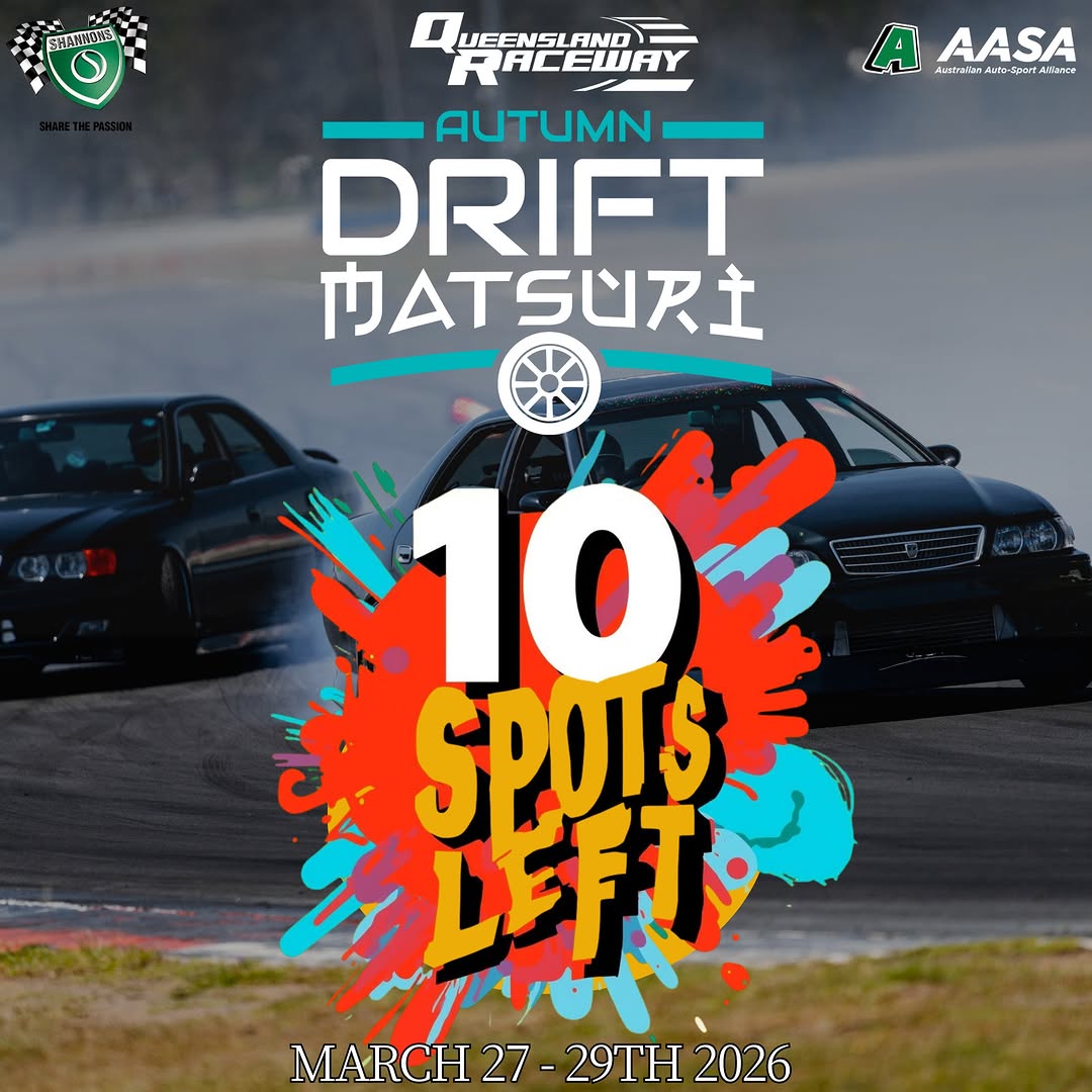 Autumn Drift Matsuri — JDM track day in Brisbane, QLD on Friday 27 March 2026