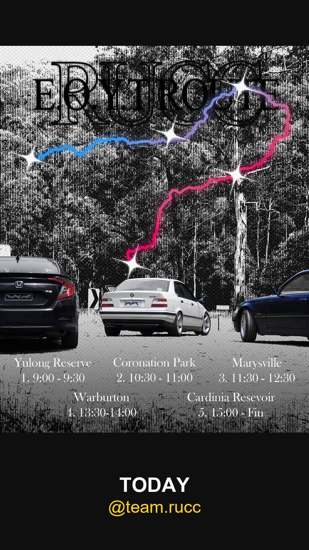 End of year tour (E.P.100) — car meet in Melbourne, VIC on Sunday 28 December 2025