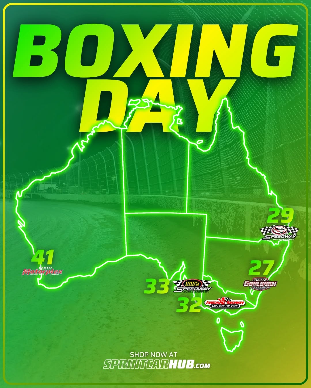 Boxing Day Sprint Car Racing — spectator event in Perth, WA on Friday 26 December 2025