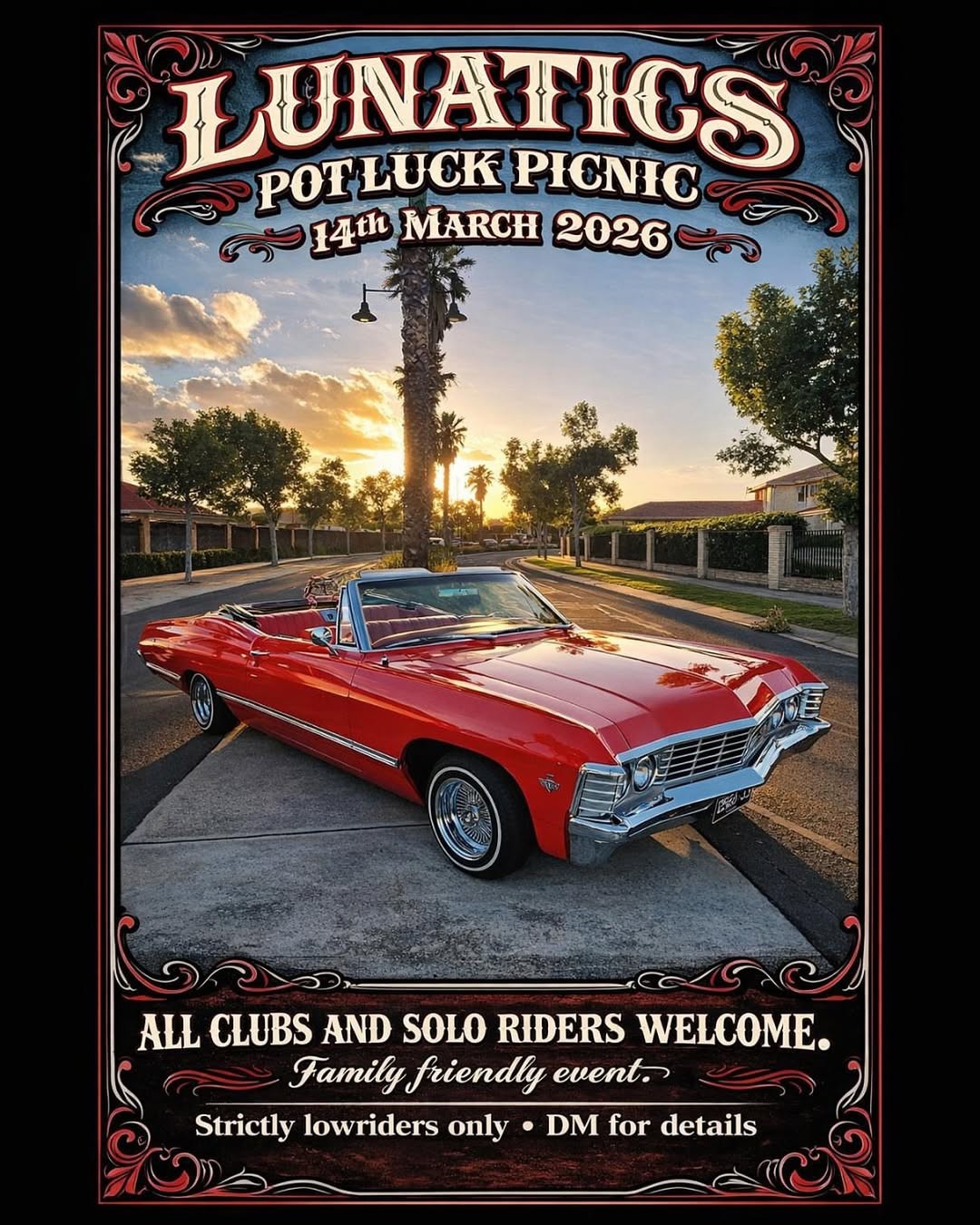 Lunatics Potluck Picnic — Stance/Classic car meet in Melbourne, VIC on Saturday 14 March 2026
