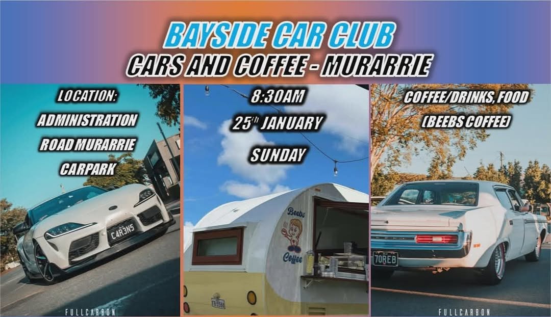 Cars and Coffee - Murarrie — car meet in Brisbane, QLD on Sunday 25 January 2026