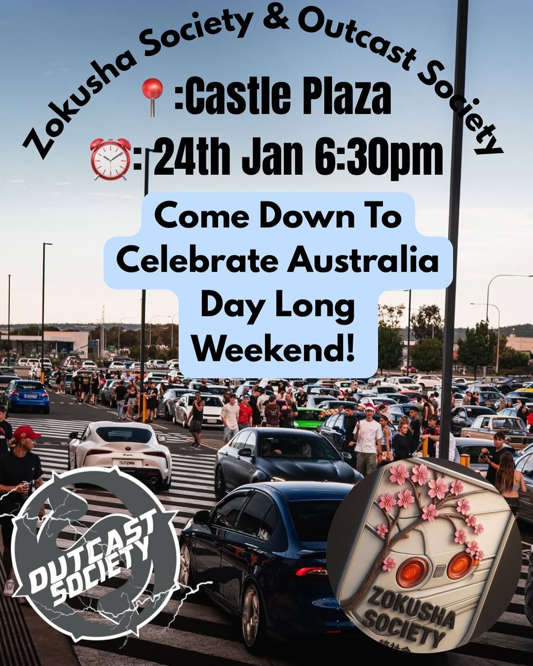 Australia Day Long Weekend Car Meet — JDM/Muscle car meet in Adelaide, SA on Saturday 24 January 2026