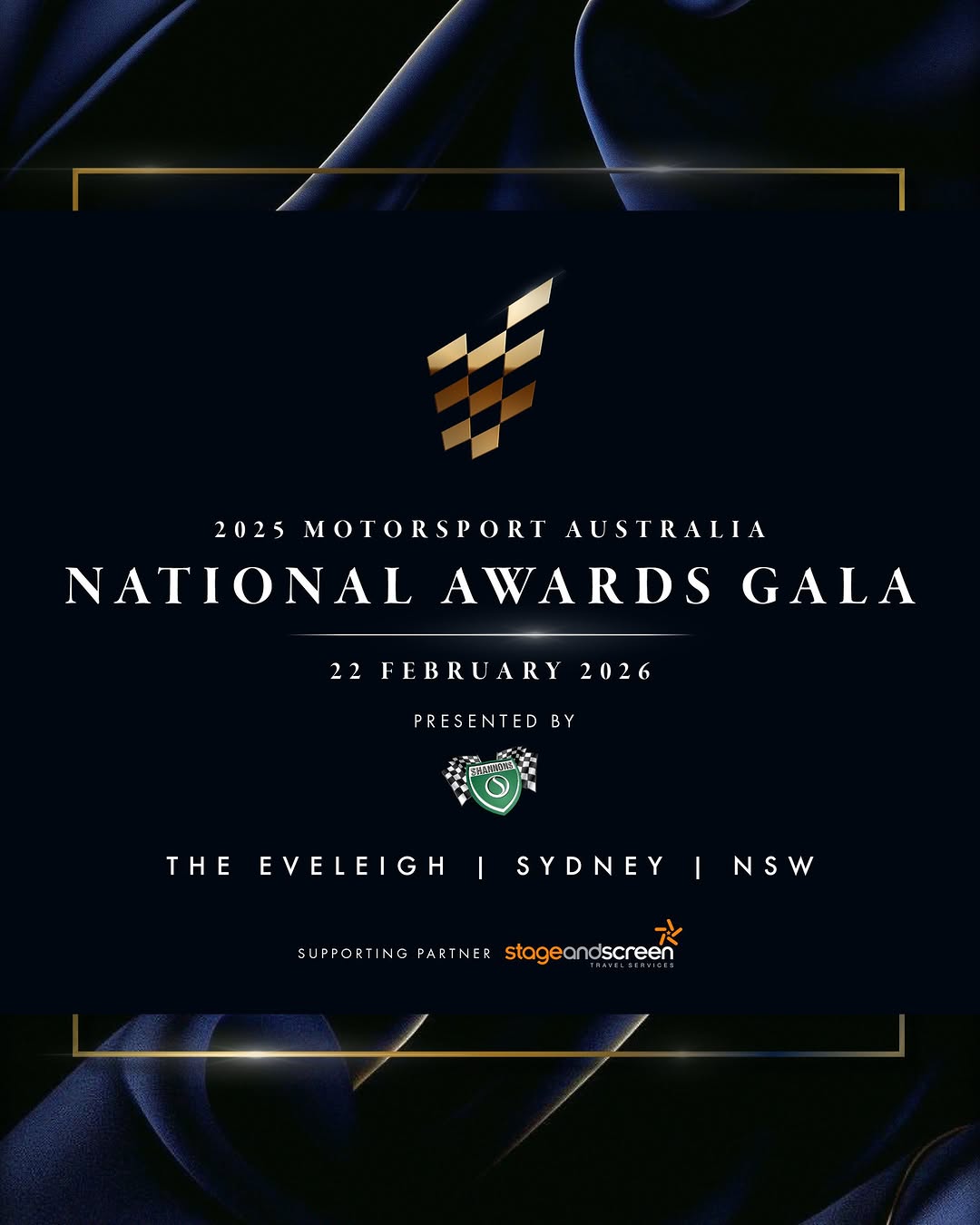 2025 Motorsport Australia National Awards Gala — spectator event in Sydney, NSW on Sunday 22 February 2026