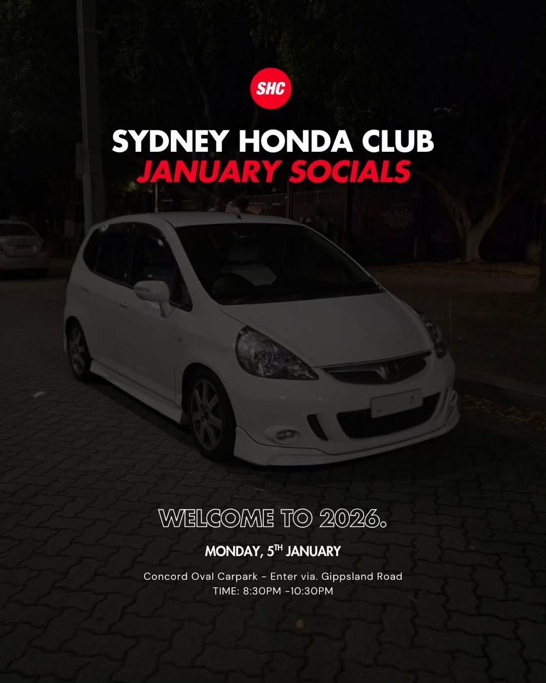 Sydney Honda Club January Socials — car meet in Sydney, NSW on Monday 5 January 2026