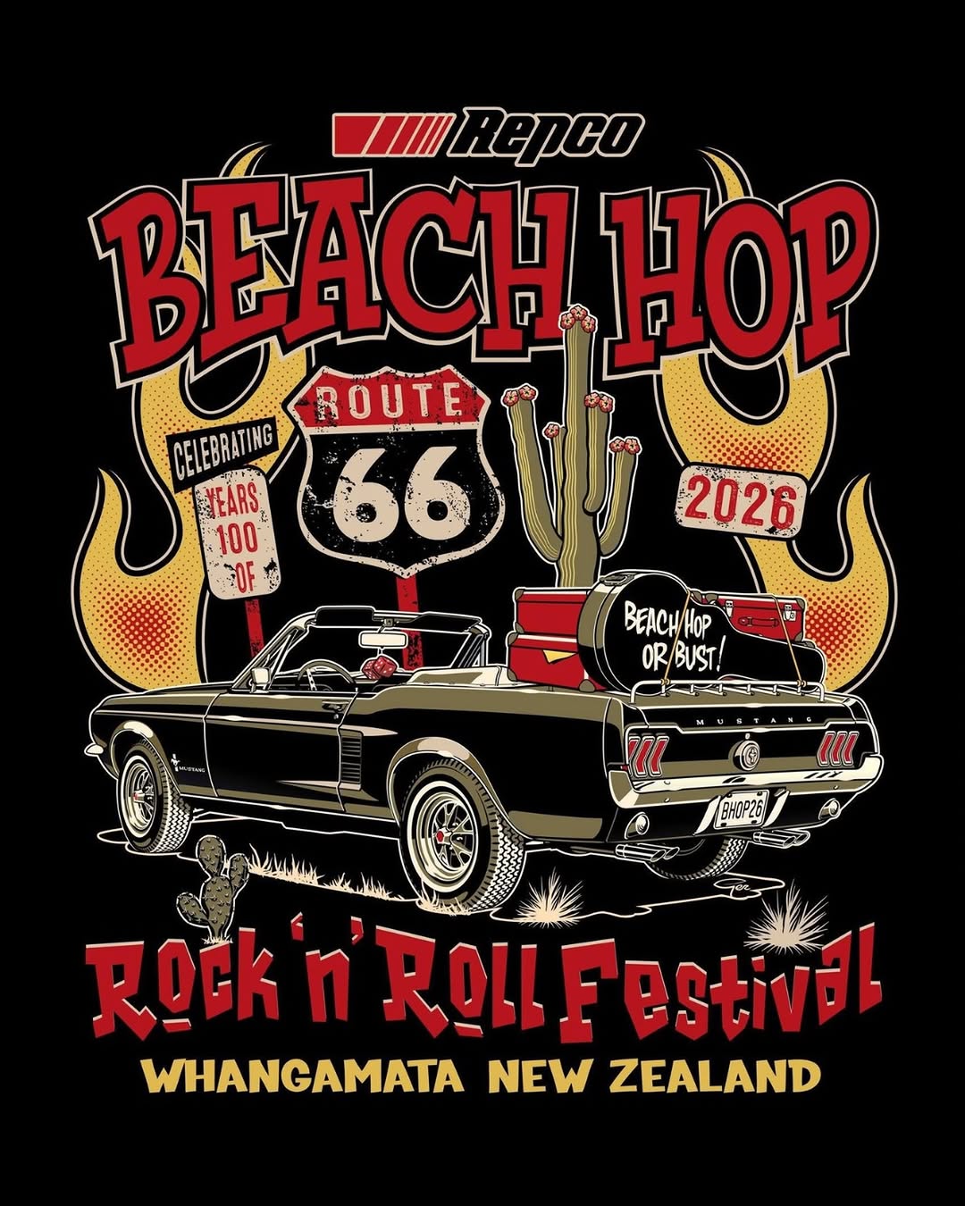 Repco Beach Hop 2026 Rock n' Roll Festival — Classic/Muscle spectator event in International on Wednesday 25 March 2026