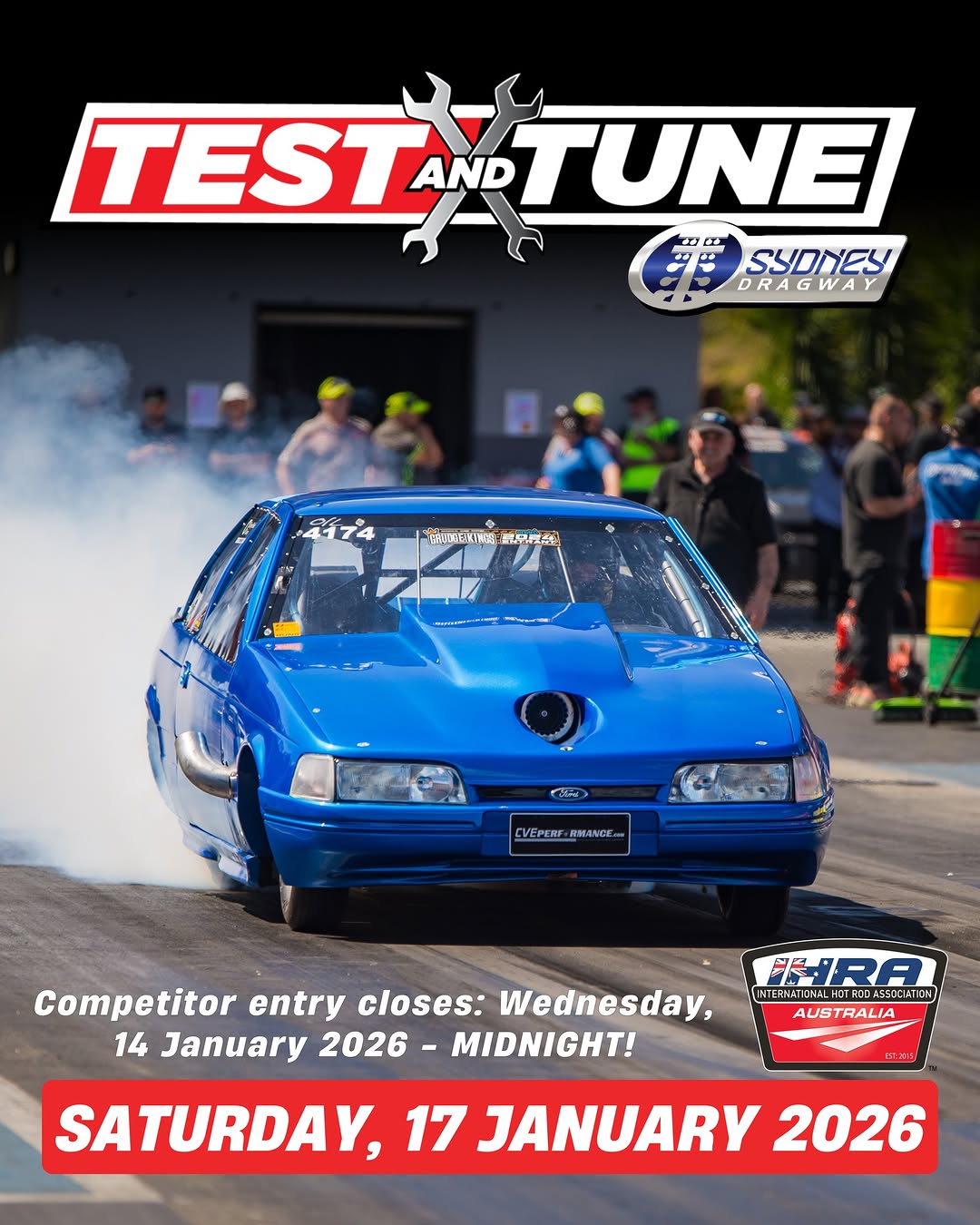 Test and Tune — track day in Sydney, NSW on Saturday 17 January 2026