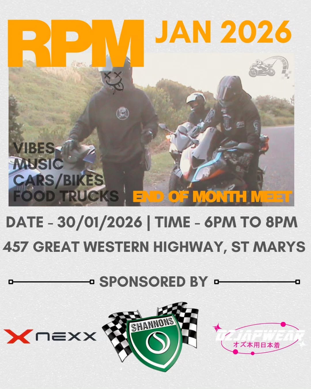 RPM End of Month Meet - January 2026 — car meet in Sydney, NSW on Friday 30 January 2026