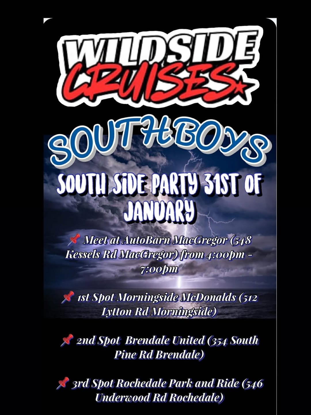 South Side Party — JDM car meet in Brisbane, QLD on Saturday 31 January 2026
