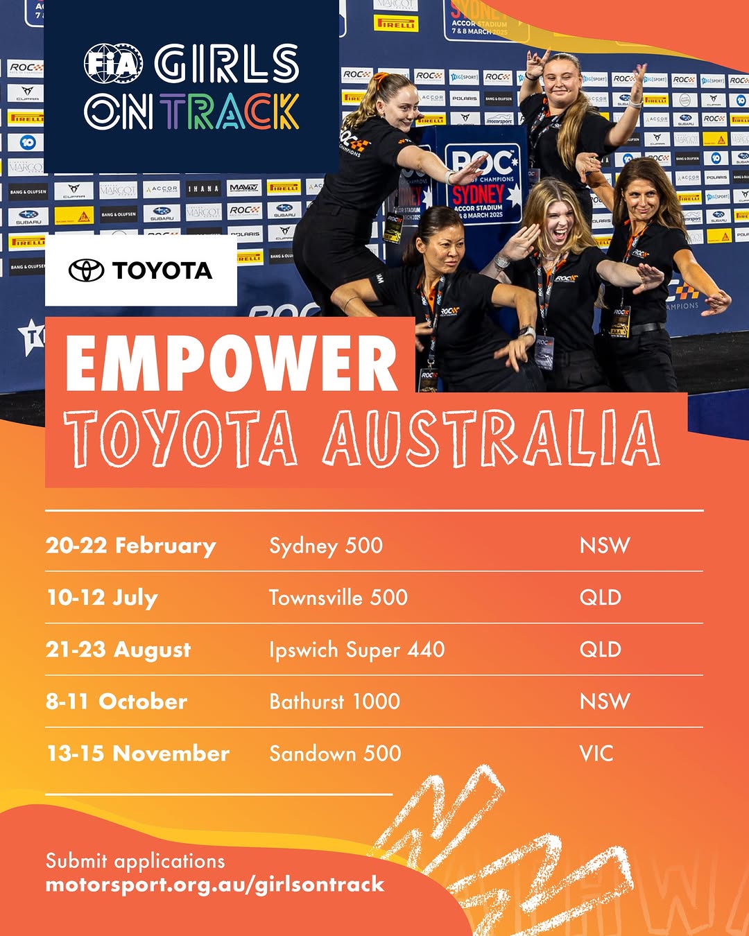 FIA Girls on Track - Empower Program 2026 Series — spectator event in Sydney, NSW on Friday 20 February 2026