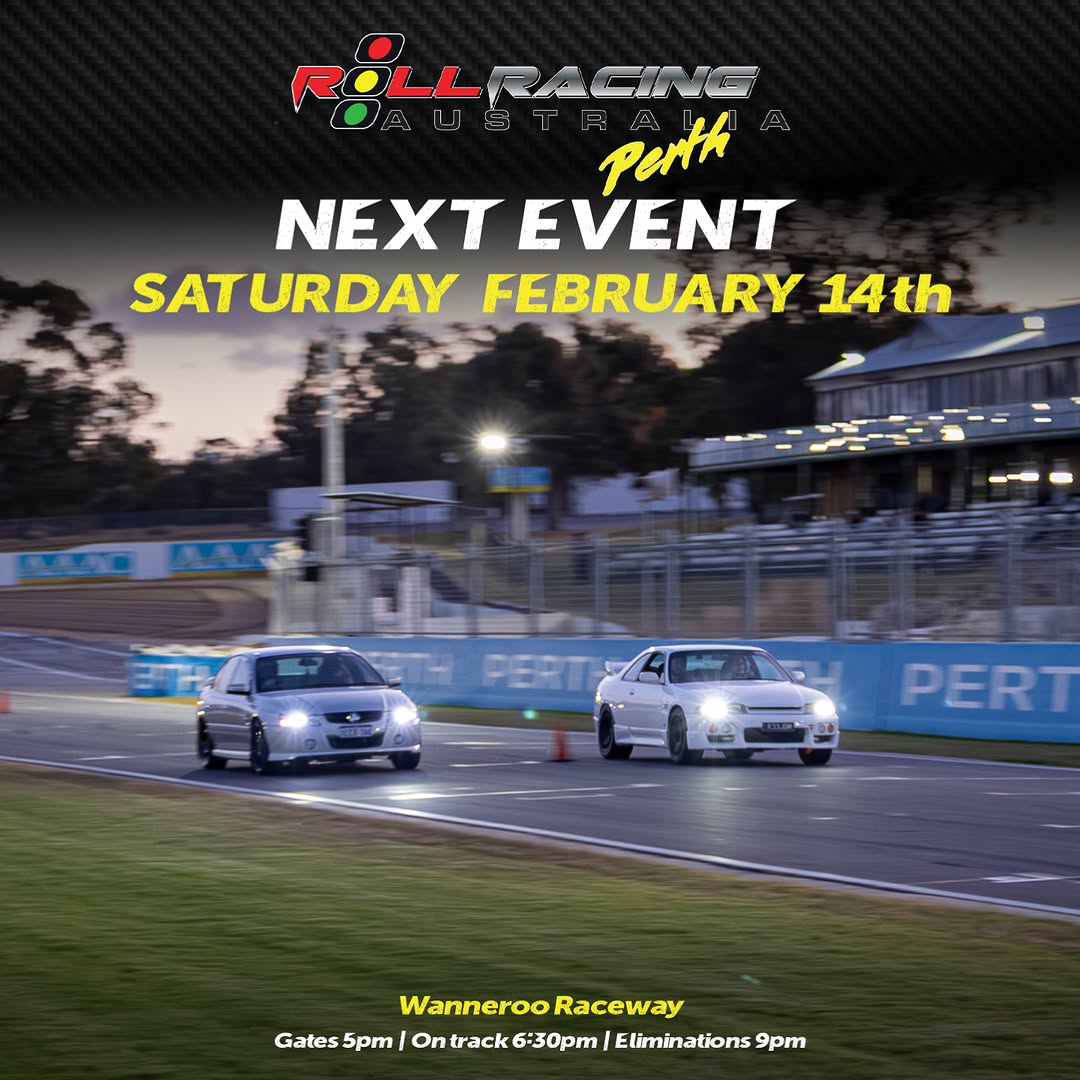 Roll Racing Perth — track day in Perth, WA on Saturday 14 February 2026