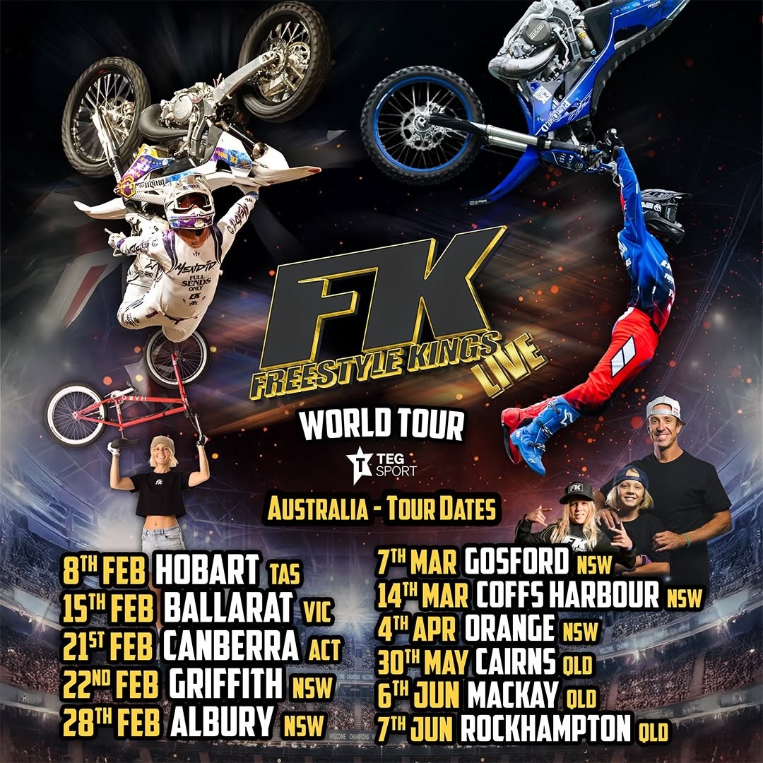 Freestyle Kings Live - World Tour — spectator event in Hobart, TAS on Sunday 8 February 2026