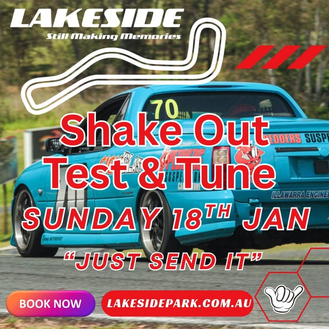 Shake Out Test & Tune — track day in Brisbane, QLD on Sunday 18 January 2026