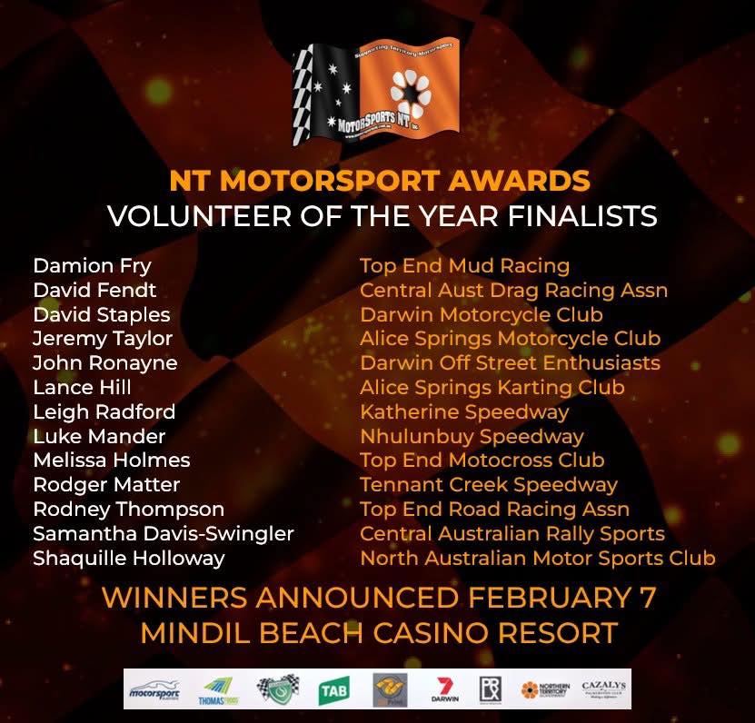 NT Motorsport Awards — car meet in Darwin, NT on Saturday 7 February 2026