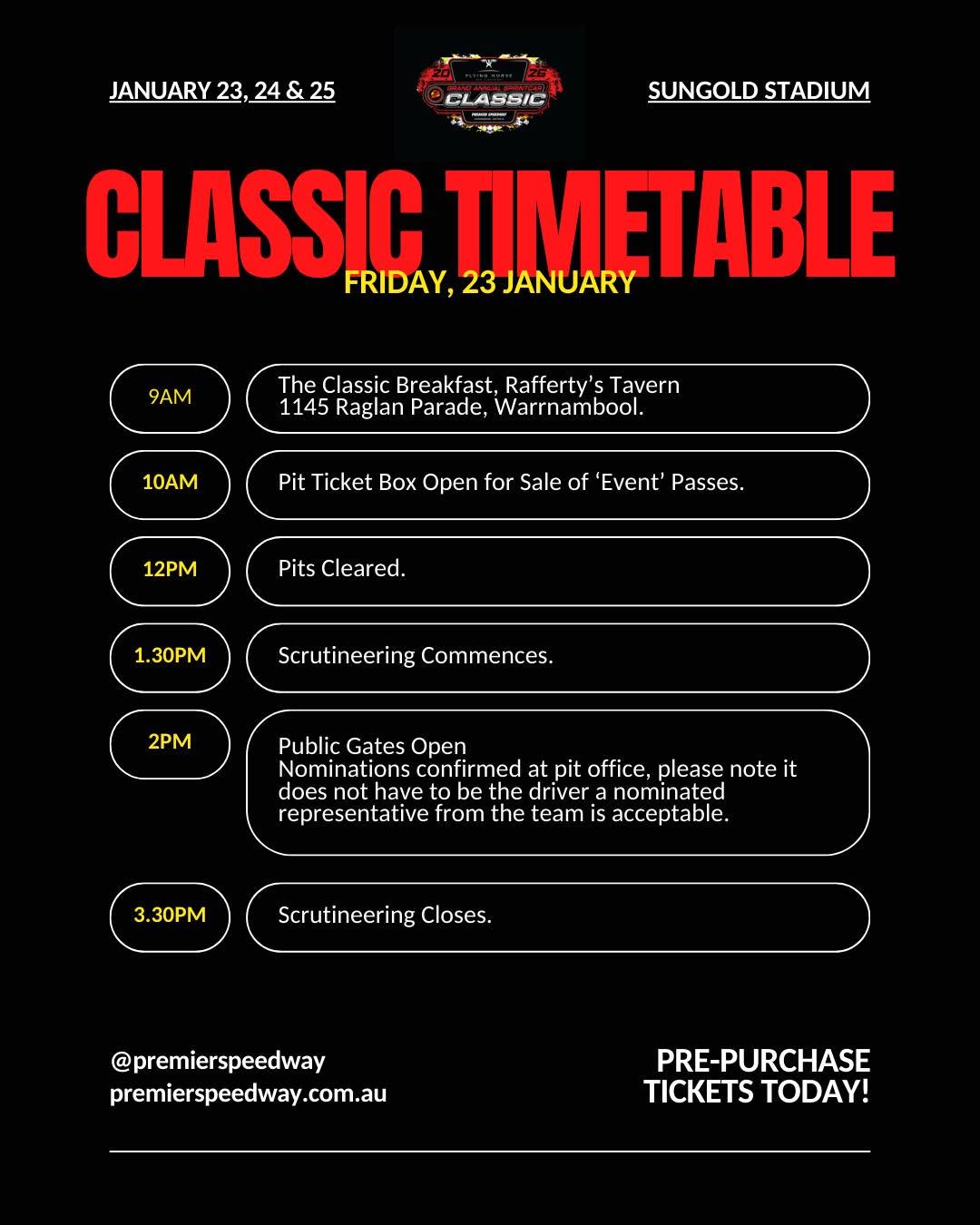 53rd Flying Horse Grand Annual Sprintcar Classic — Muscle spectator event in Melbourne, VIC on Friday 23 January 2026